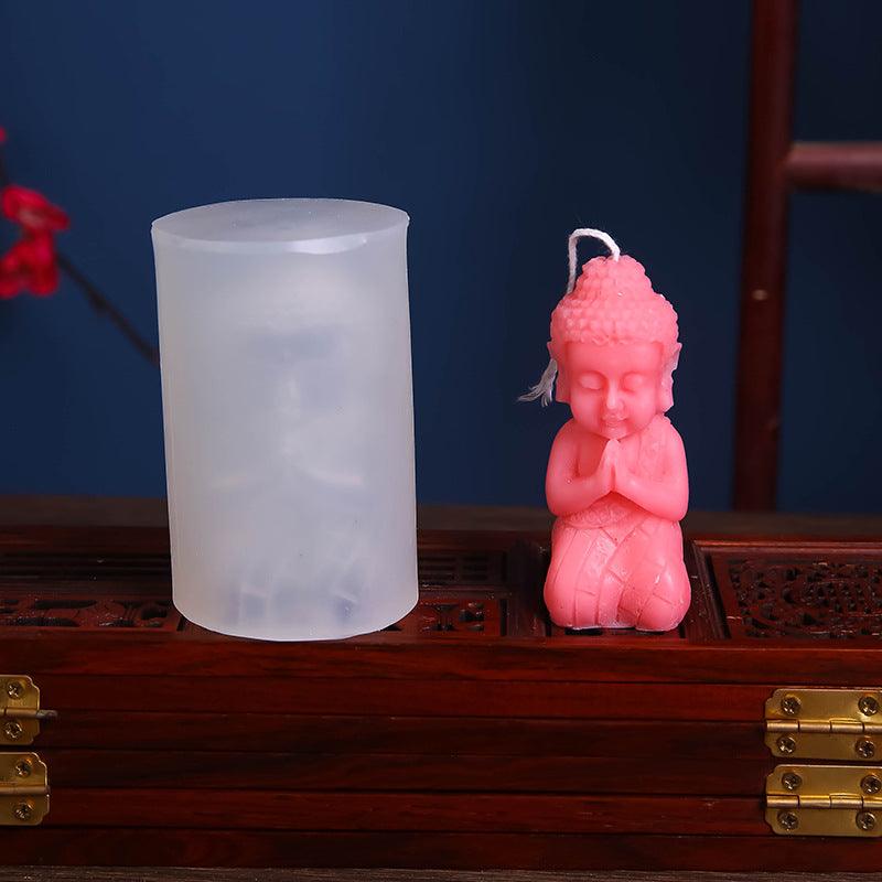 Creative Three-dimensional Buddha Statue Silicone Mould Candles Moulds