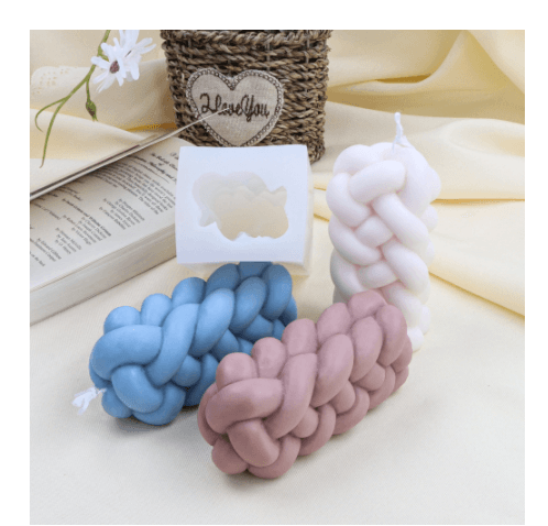 Creative Weaving Twine Scented Candle Silicone Mould Candles Moulds