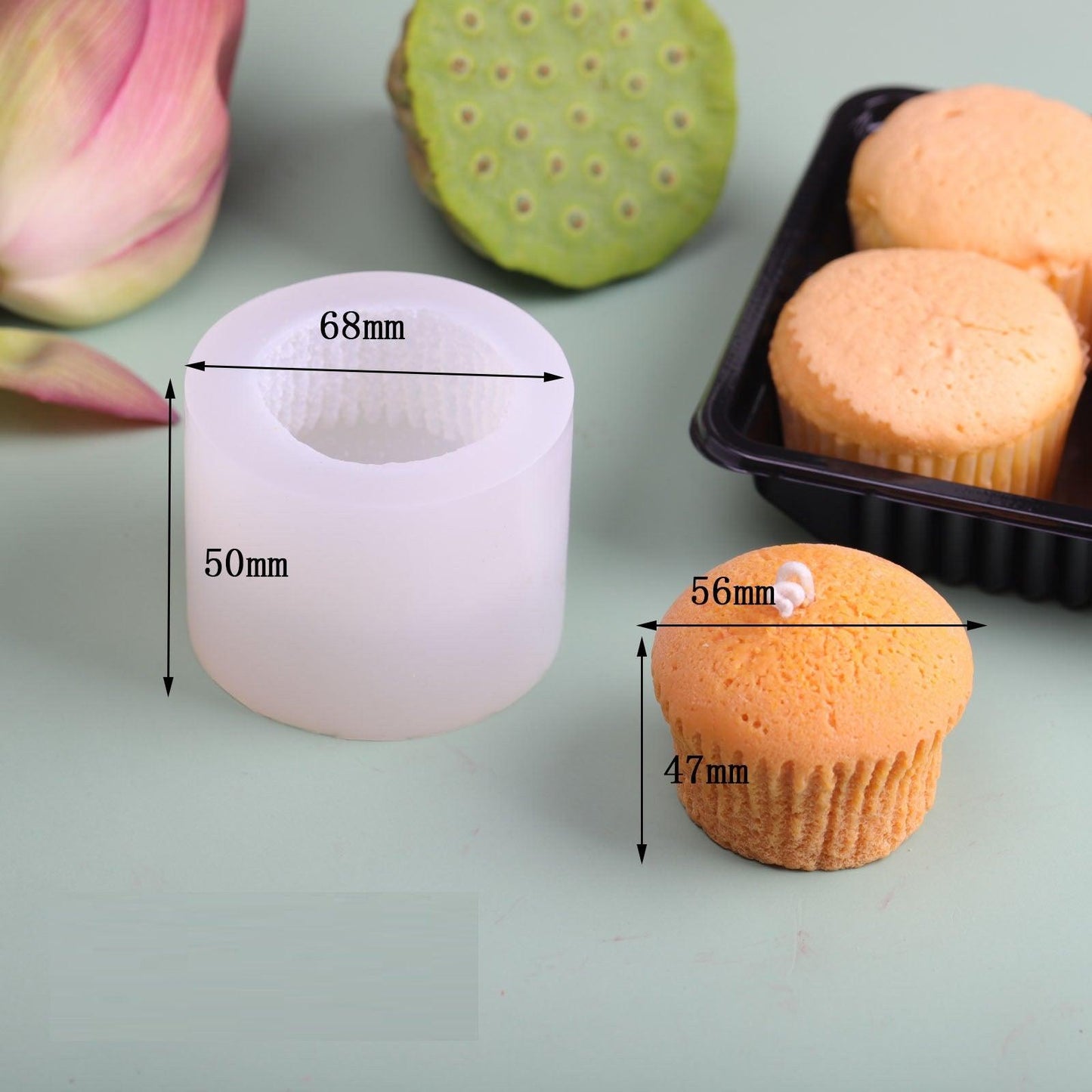 Cupcake Scented Candle Silicone Mould Candles Moulds