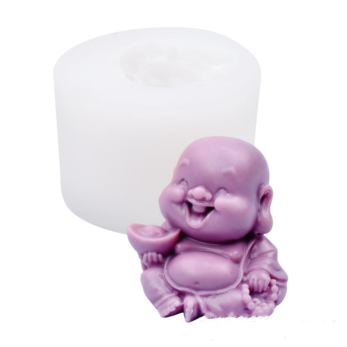 Cute Bald Little Monk Candle Mould Candles Moulds