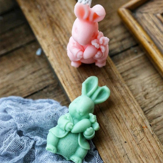 Cute Carrot Rabbit Candle Mould Candles Moulds