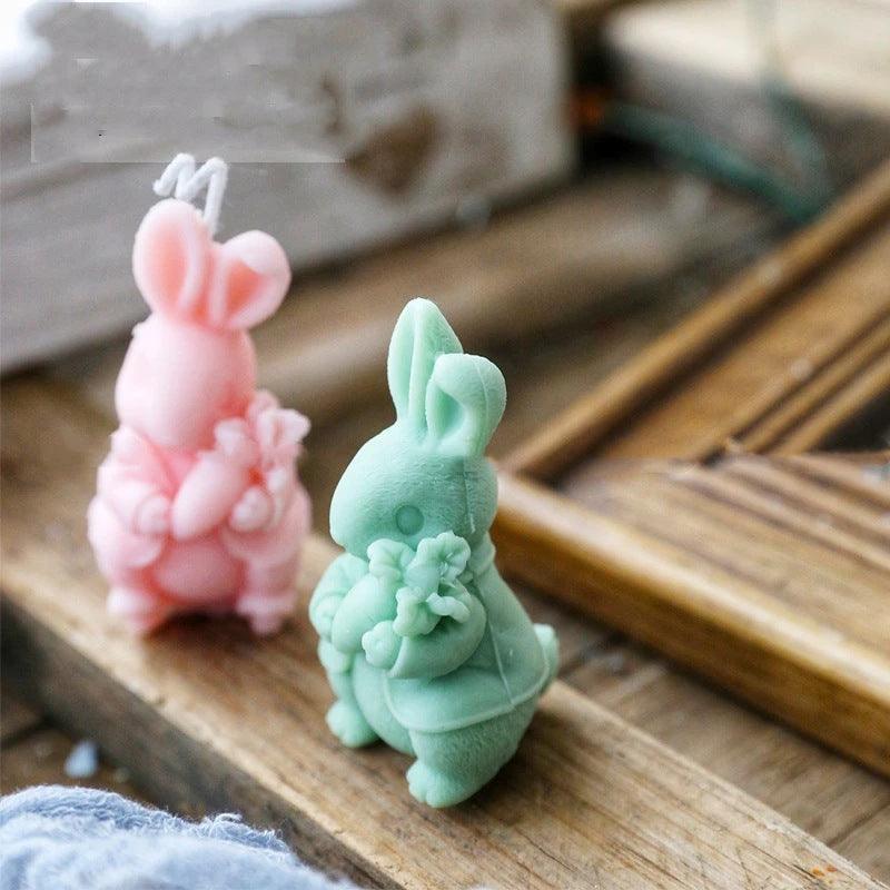 Cute Carrot Rabbit Candle Mould Candles Moulds