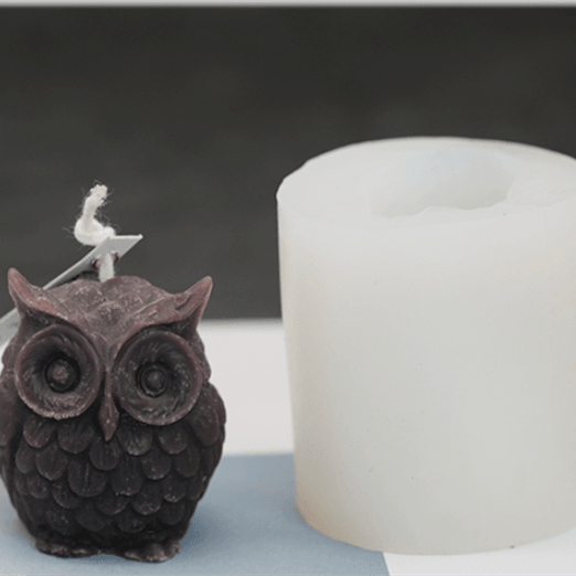 Cute Owl Candle Mould Three-dimensional Candles Moulds