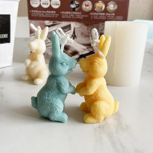Cute Rabbit Home Decoration Scented Bunny Candle Mould Candles Moulds