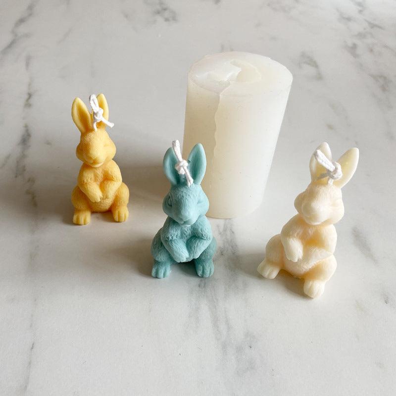Cute Rabbit Home Decoration Scented Bunny Candle Mould Candles Moulds