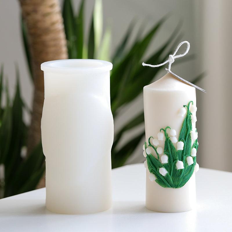 Cylindrical Lily of the Valley Candle Mould