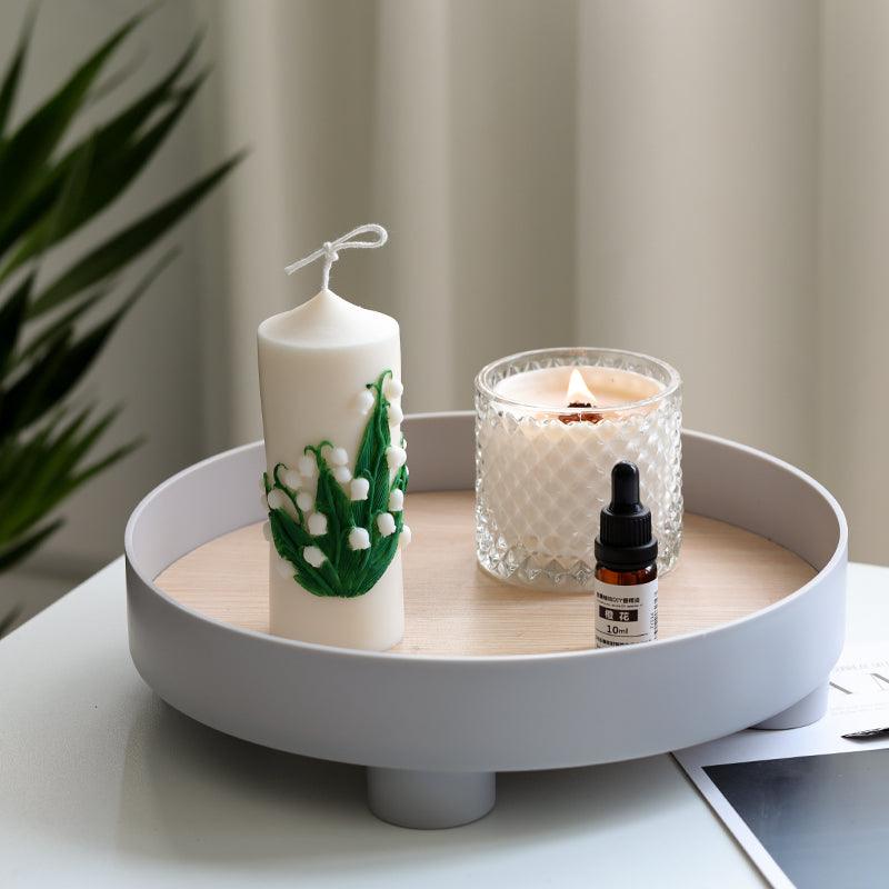 Cylindrical Lily of the Valley Candle Mould