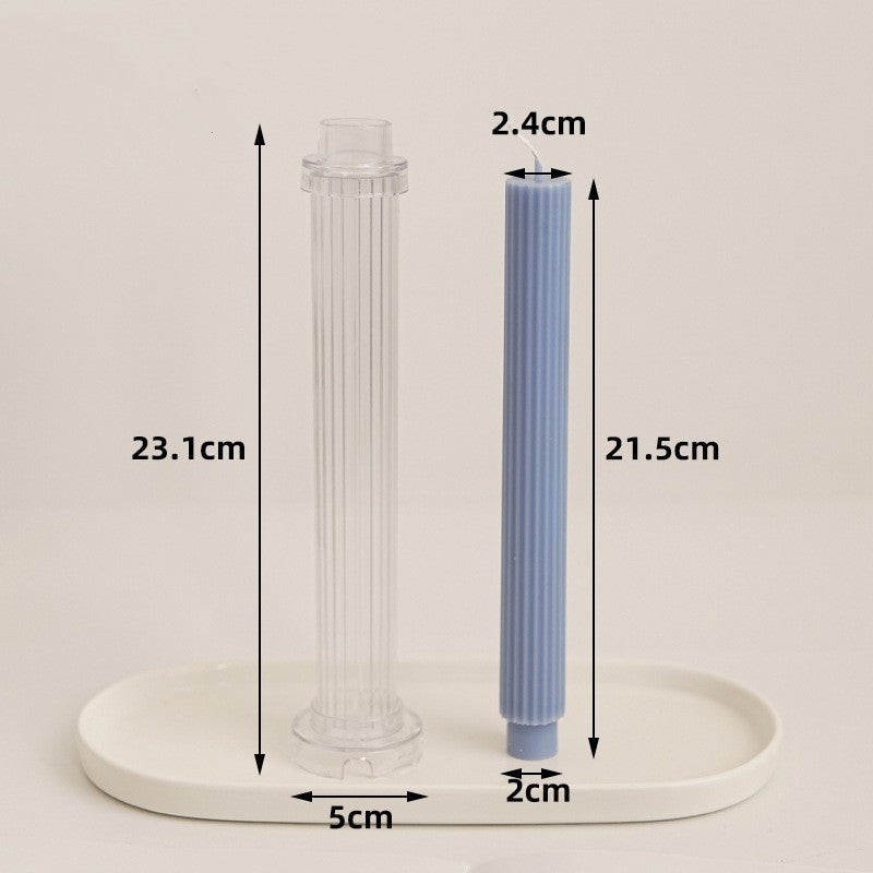DIY Aromatherapy Candle Spiral Long Rod Acrylic Mould Candles Moulds