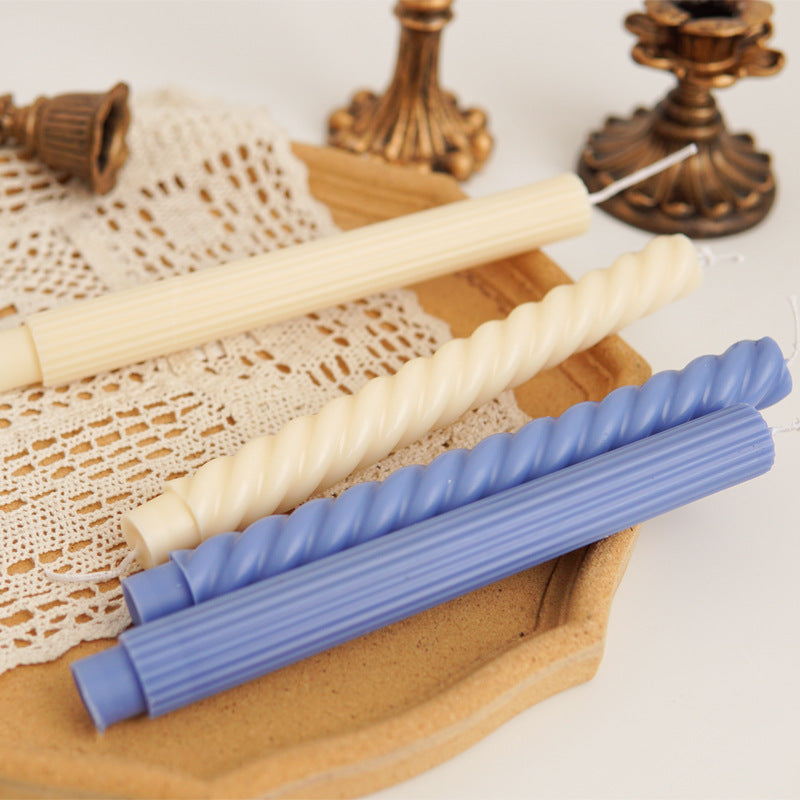 DIY Aromatherapy Candle Spiral Long Rod Acrylic Mould Candles Moulds