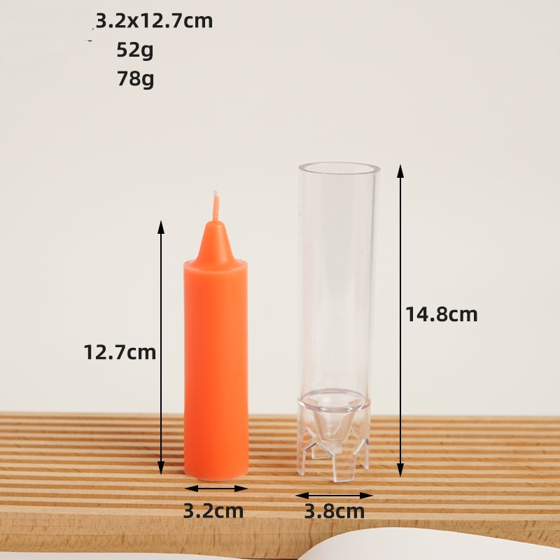 DIY Cylindrical Aromatherapy Candle Mould Acrylic PC Plastic Candles Moulds