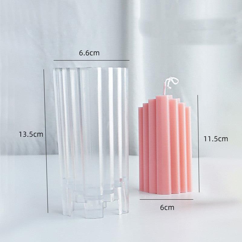 DIY Cylindrical Wax Scented Acrylic Candle Mould Candles Moulds