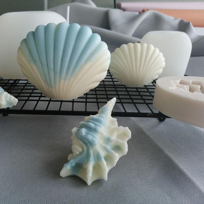 DIY Ocean Series Shell Candle Silicone Mould Candles Moulds