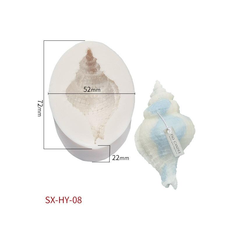 DIY Ocean Series Shell Candle Silicone Mould Candles Moulds