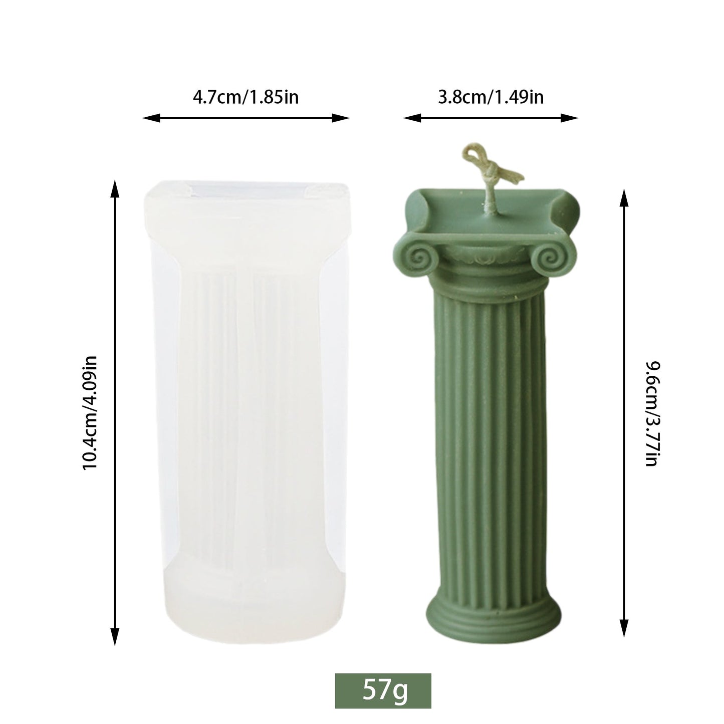 DIY Roman Column Silicone Candle Mould Candles Moulds