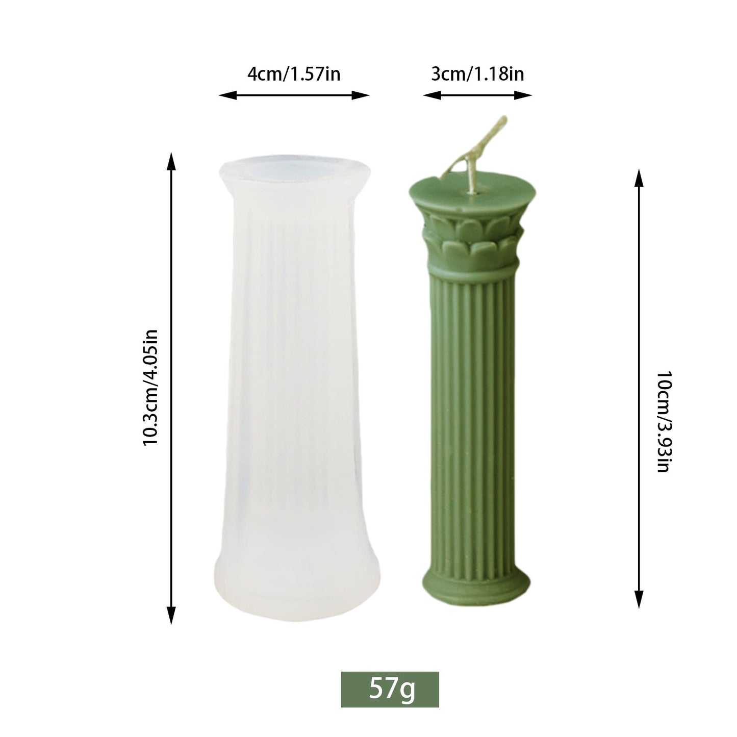 DIY Roman Column Silicone Candle Mould Candles Moulds
