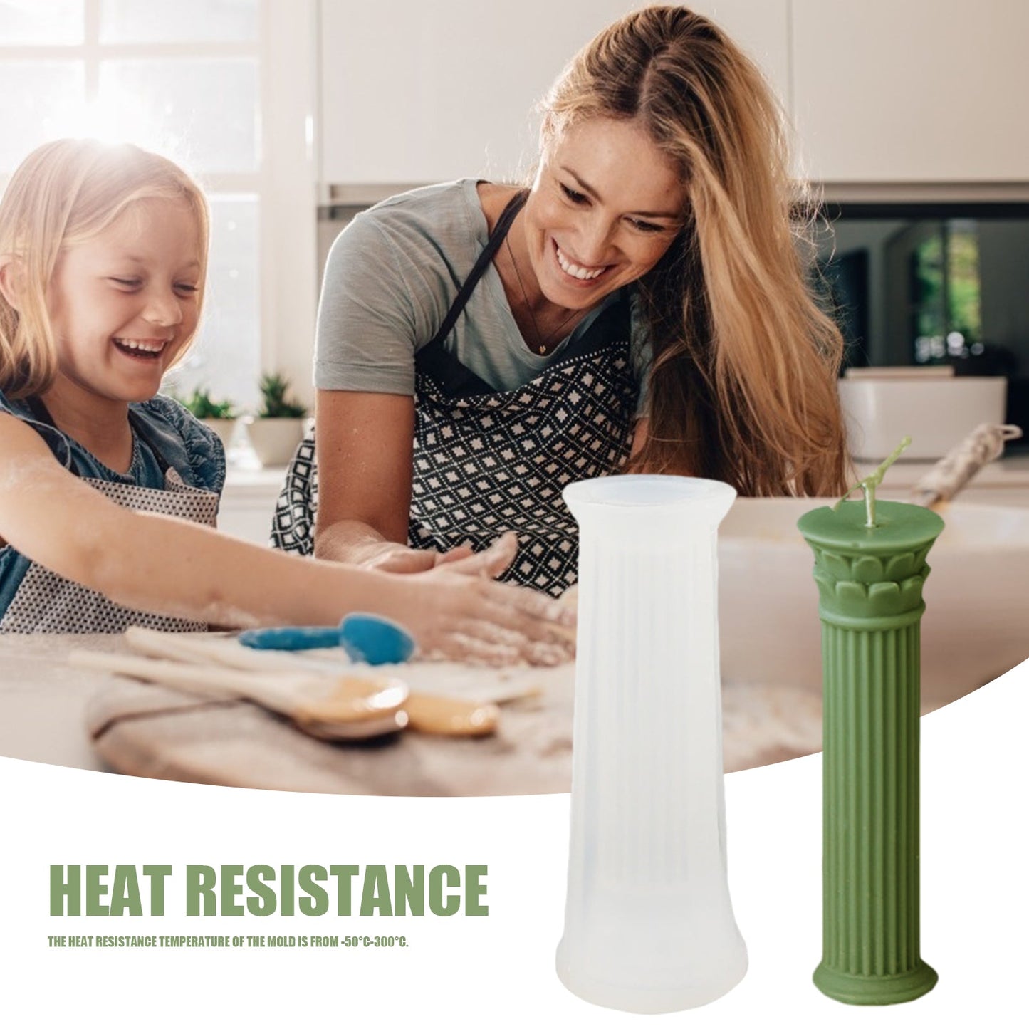 DIY Roman Column Silicone Candle Mould Candles Moulds