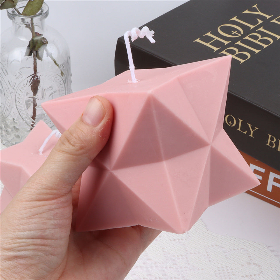 Diamond Stars Cube Silicone Candle Mould Candles Moulds