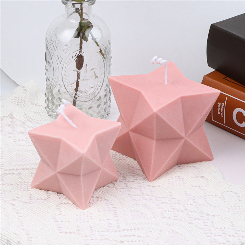 Diamond Stars Cube Silicone Candle Mould Candles Moulds