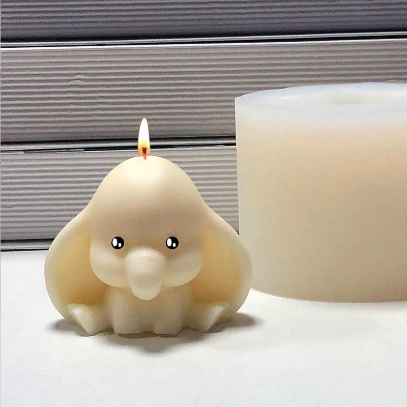 Diy Baby Elephant Candle Silicone Mould Candles Moulds