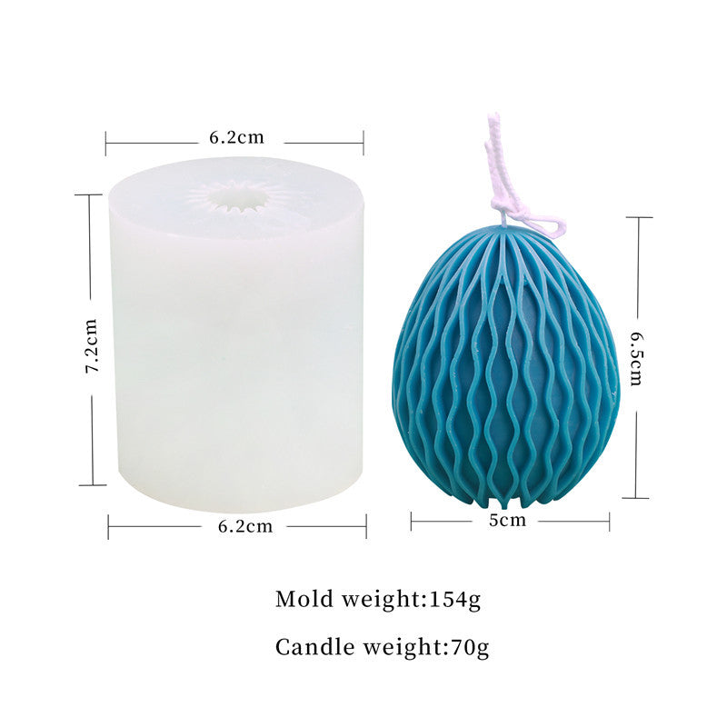 Easter Egg Silicone Candle Mould - Create Beautiful Patterned Candles for the Holiday Season Candles Moulds