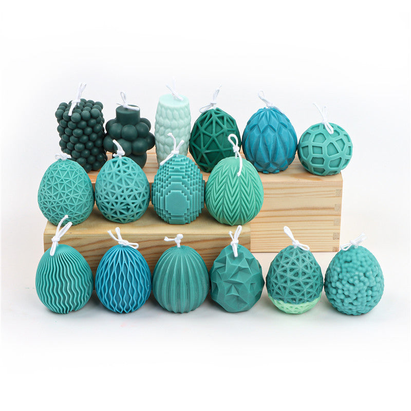 Easter Egg Silicone Candle Mould - Create Beautiful Patterned Candles for the Holiday Season Candles Moulds