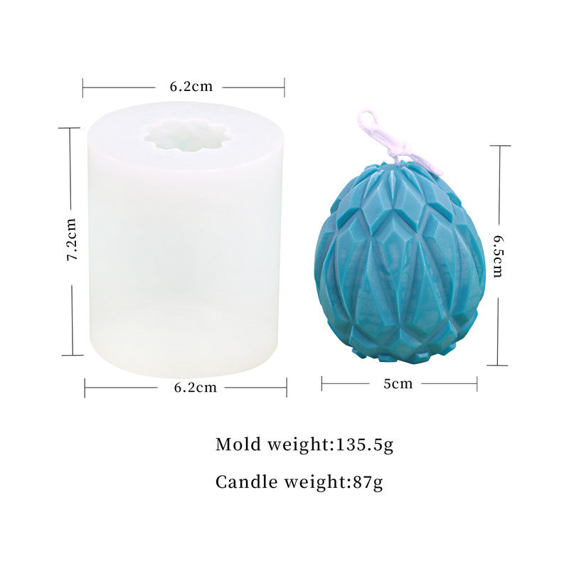 Easter Egg Silicone Candle Mould - Create Beautiful Patterned Candles for the Holiday Season Candles Moulds