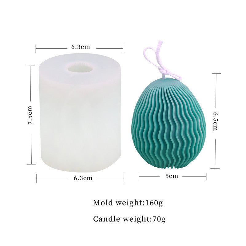 Easter Egg Silicone Candle Mould - Create Beautiful Patterned Candles for the Holiday Season Candles Moulds