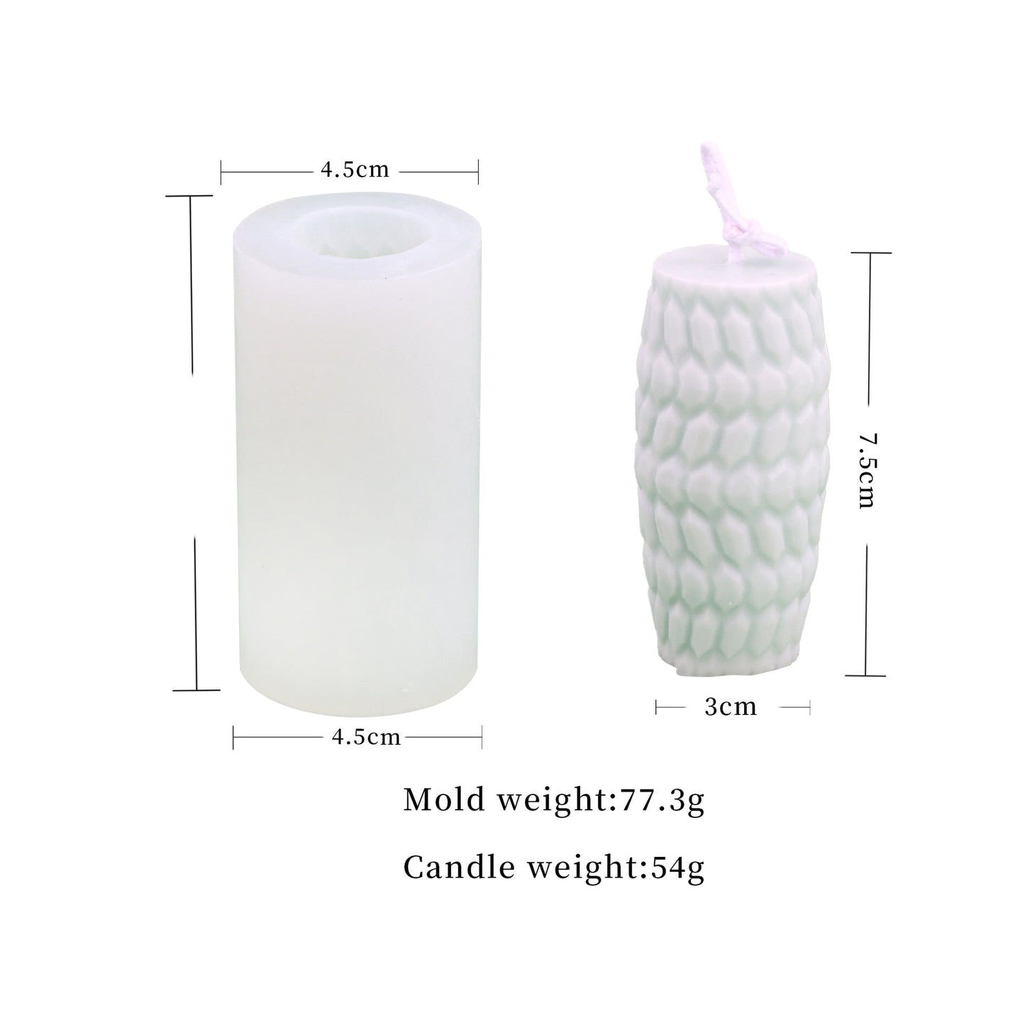 Easter Egg Silicone Candle Mould - Create Beautiful Patterned Candles for the Holiday Season Candles Moulds