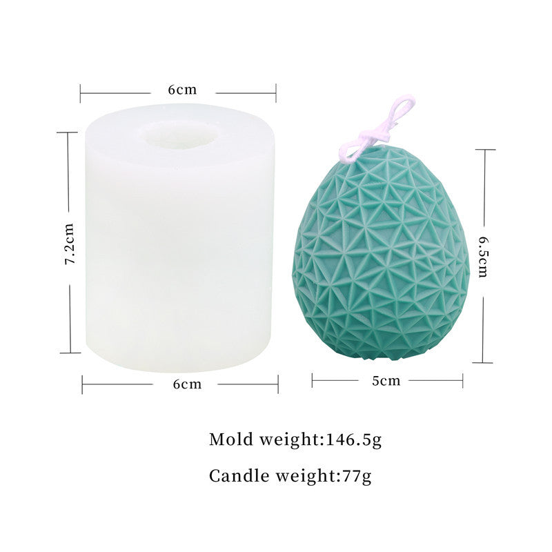 Easter Egg Silicone Candle Mould - Create Beautiful Patterned Candles for the Holiday Season Candles Moulds