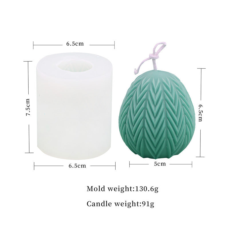 Easter Egg Silicone Candle Mould - Create Beautiful Patterned Candles for the Holiday Season Candles Moulds
