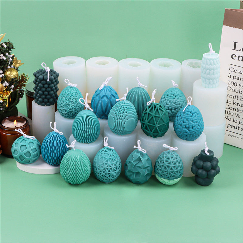 Easter Egg Silicone Candle Mould - Create Beautiful Patterned Candles for the Holiday Season Candles Moulds
