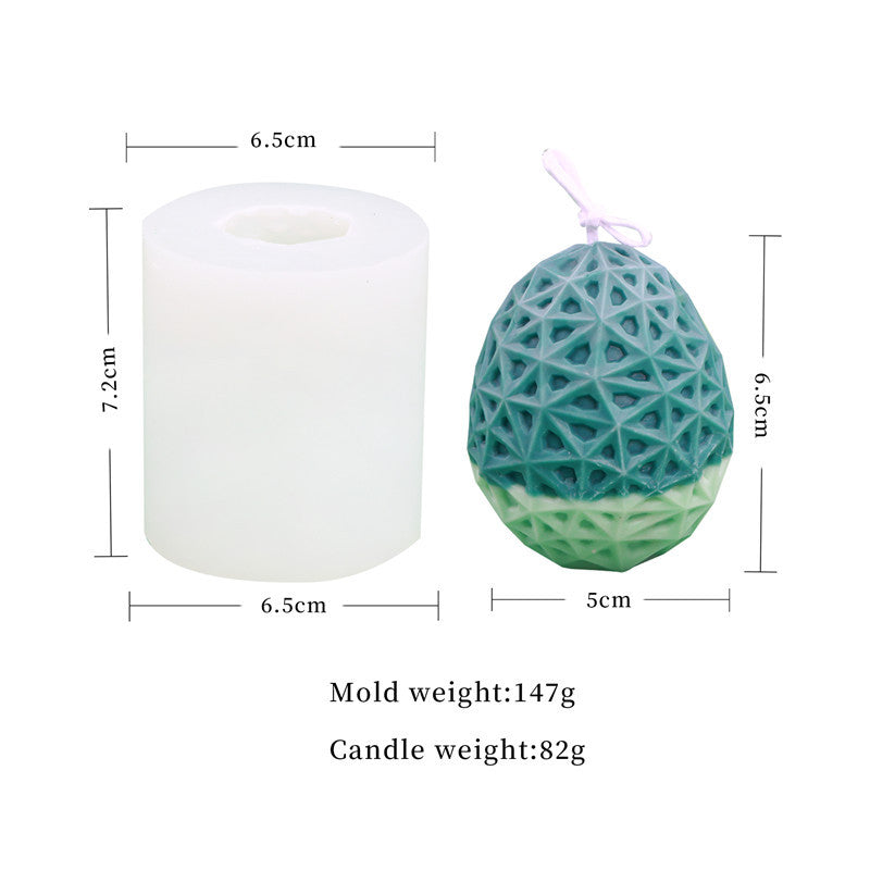 Easter Egg Silicone Candle Mould - Create Beautiful Patterned Candles for the Holiday Season Candles Moulds