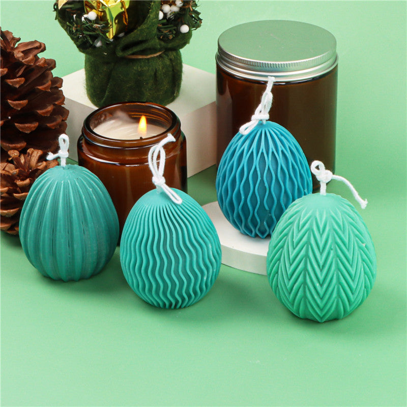 Easter Egg Silicone Candle Mould - Create Beautiful Patterned Candles for the Holiday Season Candles Moulds
