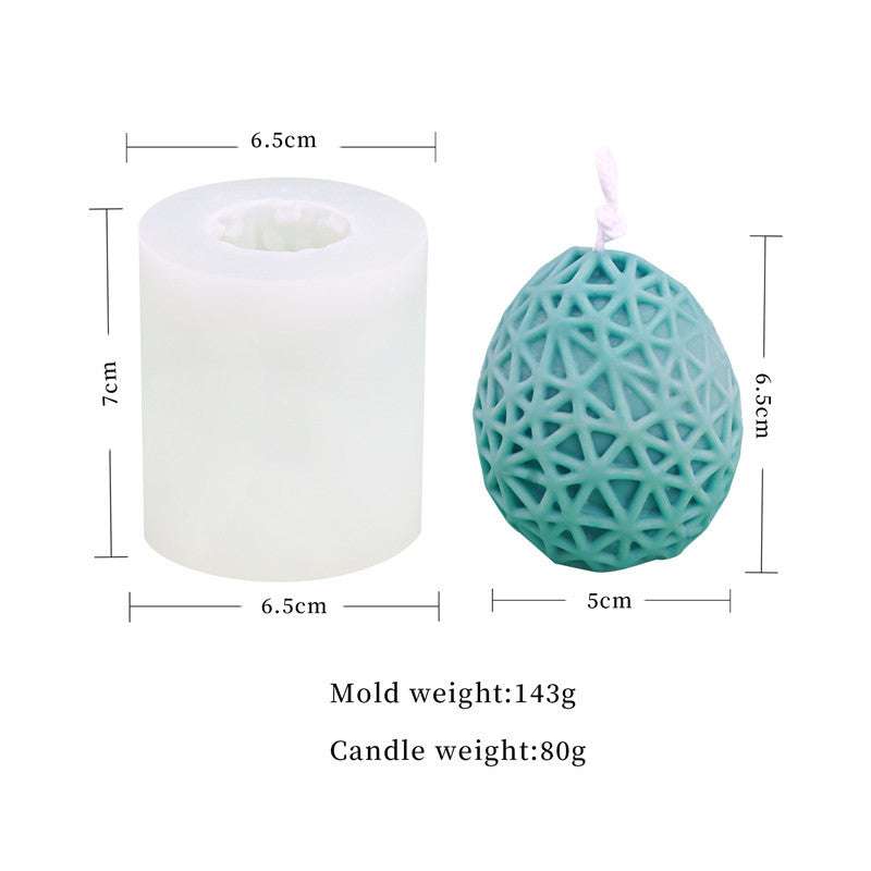 Easter Egg Silicone Candle Mould - Create Beautiful Patterned Candles for the Holiday Season Candles Moulds