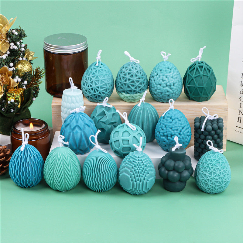 Easter Egg Silicone Candle Mould - Create Beautiful Patterned Candles for the Holiday Season Candles Moulds