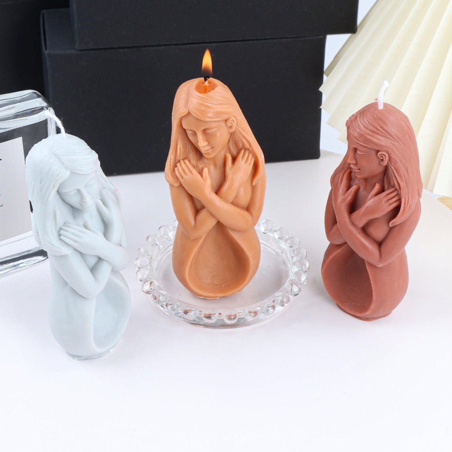 Embrace Self-Love with Our Self Hug Woman Body Silicone Candle Mould Candles Moulds