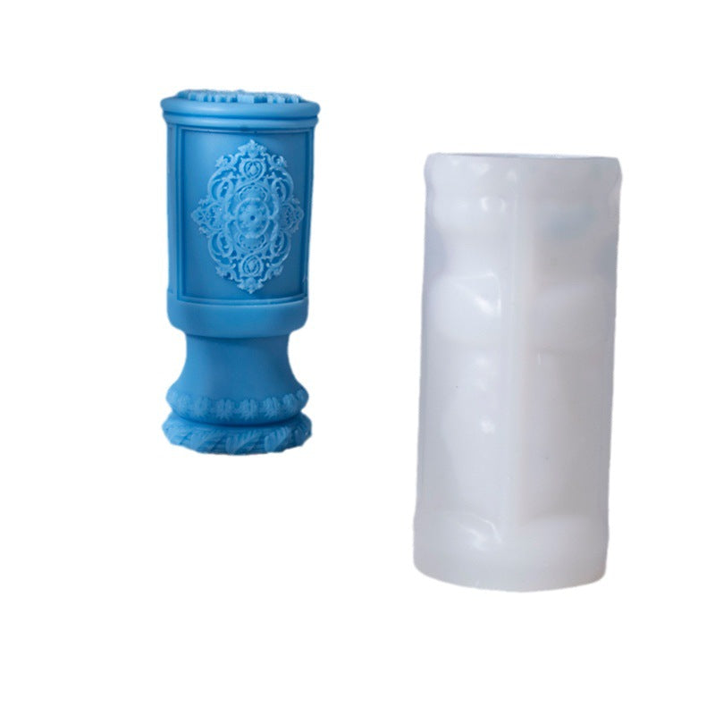 Enhance Your Space with Roman Column Aromatherapy Candle | Fragrant Stones Mould Candles Moulds