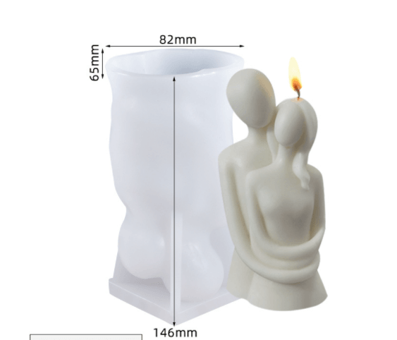 Family Hugging Couple Scented Candle Silicone Mould Candles Moulds