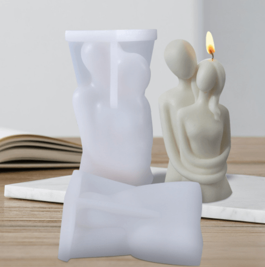 Family Hugging Couple Scented Candle Silicone Mould Candles Moulds