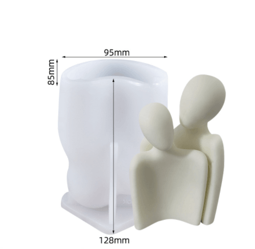 Family Hugging Couple Scented Candle Silicone Mould Candles Moulds