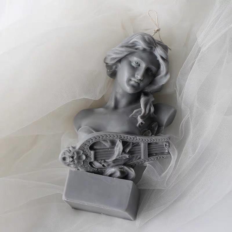 Female Portrait Piano Woman Candle Mould Candles Moulds