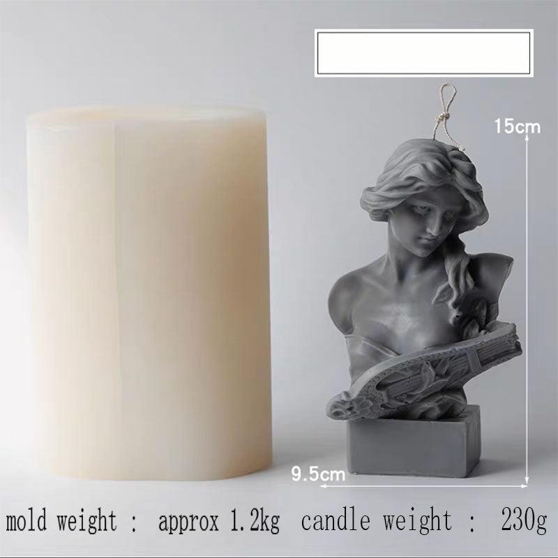 Female Portrait Piano Woman Candle Mould Candles Moulds
