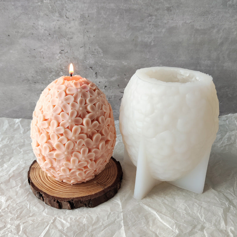 Floral Easter Egg Candle Mould Candles Moulds