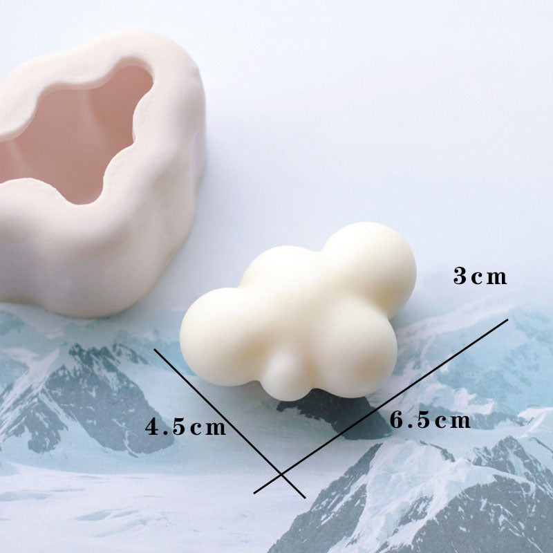 Fluffy Cloud Candle Mould - Create Dreamy Candles for a Relaxing Ambiance Candles Moulds