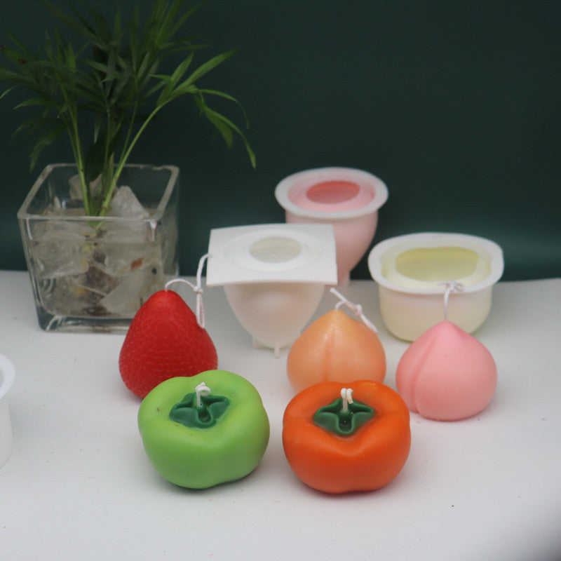 Fruit-Shaped Silicone Candle Moulds for Creative Home Décor Candles Moulds