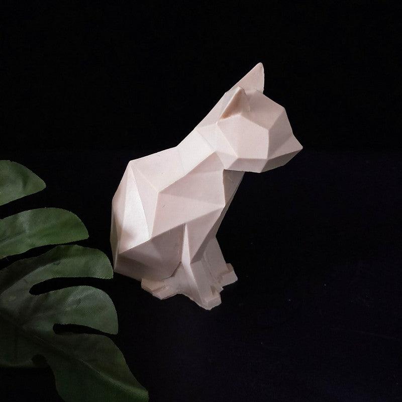 Geometric Cat silicone Candle Mould Candles Moulds