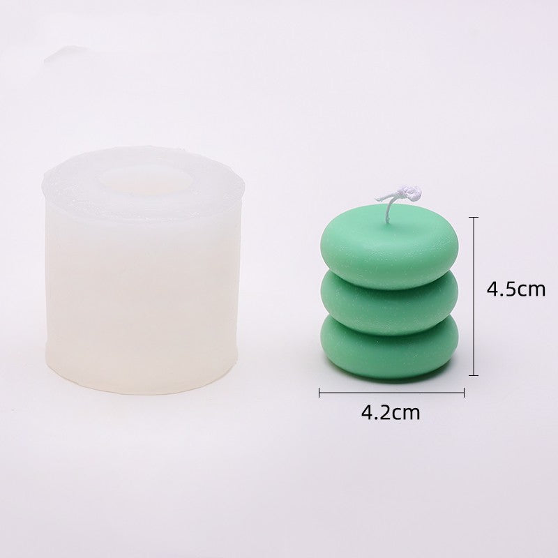 Geometric Circular Love Silicone Candle Mould | Create Unique Candles Candles Moulds