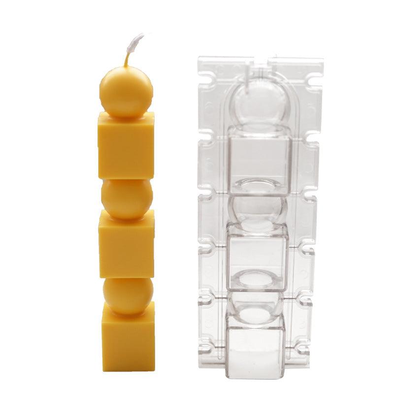 Geometric Columnar Cylinder Stack Candle Mould Candles Moulds