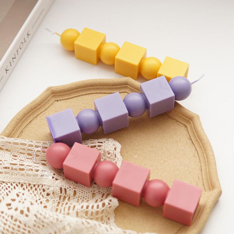 Geometric Columnar Cylinder Stack Candle Mould Candles Moulds