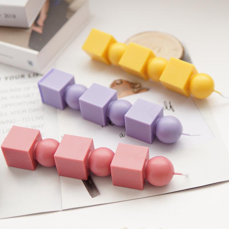 Geometric Columnar Cylinder Stack Candle Mould Candles Moulds